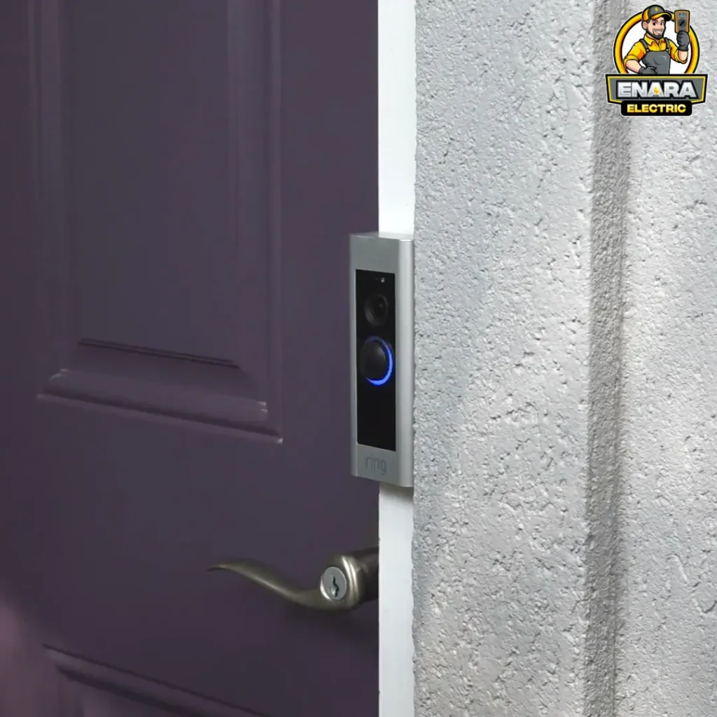 Enara Electric installing Ring doorbell in Ridgewood, Bergen County