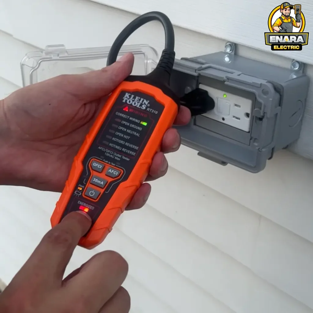 Outdoor GFCI Outlet Install in Bergen, NJ - Enara Electric