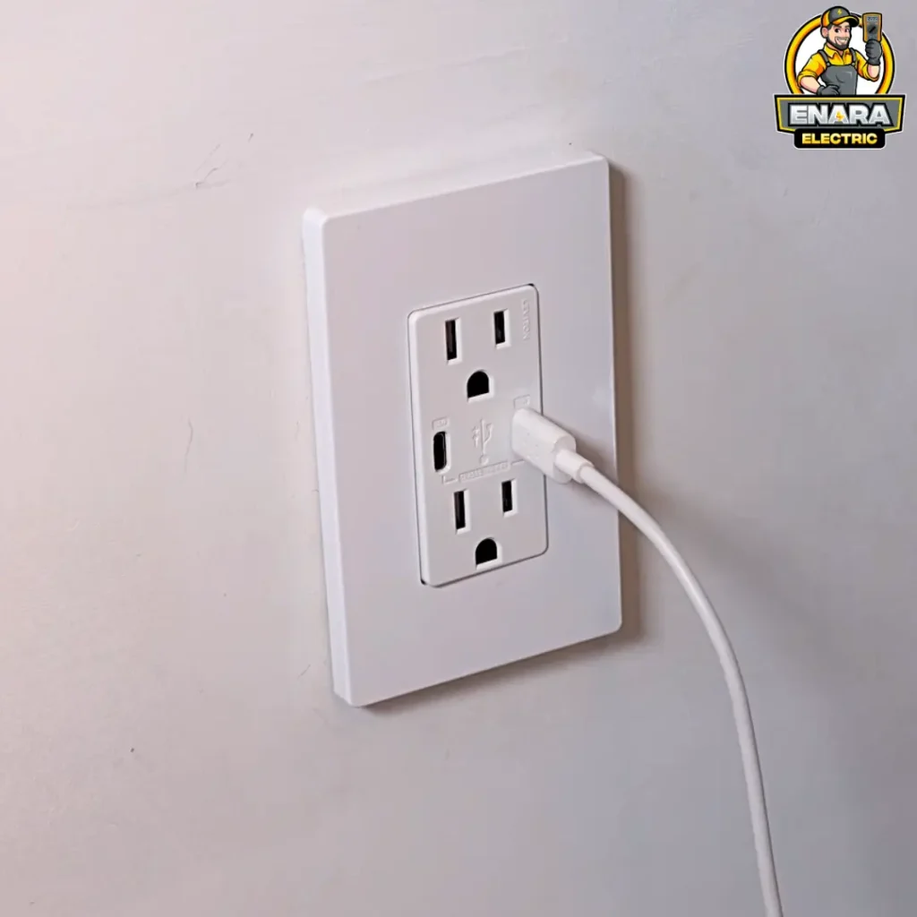 USB-C outlet installed in Bergen NJ - Enara
